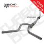 Diamond Eye Performance K4308S Diamond Eye KIT 4in TB DUAL SS: 94-97 FORD 7.3L F250/F350 PWRSTROKE NFS W/ CARB EQUIV STDS