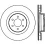 StopTech Power Slot 92-02 Dodge Viper Front Right Cryo Slotted Rotor