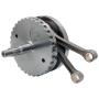 S&S Cycle 320-0475 99-06 BT 4-5/8in Stroke Flywheel Assembly w/o Sprocket Shaft Bearing
