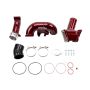 Wehrli WCF100163-RED 06-07 Chevrolet Duramax LBZ 3in. Y-Bridge Kit - WCFab Red