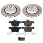 PowerStop SC7084 Semi-Coated Rotor and Low-Dust Ceramic Brake Pad Kit