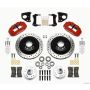 Wilwood 140-12282-DR Narrow Superlite 6R Front Hub & 1PC Rtr Kit 12.88in Dril -Red 62-72 CDP B & E Body-Drum