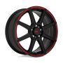 MR142 17X7 5X4.5/120 S-BLK RED 40MM