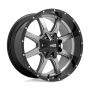 MOTO METAL MO970 20X10 8X180 G-GRY BLK LP 12MM