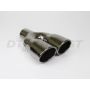 Different Trend Black Chrome Dual Oval Round DT-24030BM