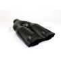 Different Trend Black Powder Coated Dual Bow-tie DT-25055BBK