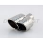 Different Trend Hi-Polished Tips Double Rolled Edge Passenger Side Behind Bumper DT-24082R