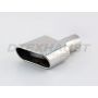 Different Trend Hi-Polished Tips Rectangular Double Wall Passenger Side Behind Bumper DT-24086R