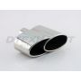 Different Trend Hi-Polished Tips Dual Oval Round Rolled Edge (driver Side) DT-25127L