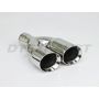 Different Trend Hi-Polished Tips Dual 3″ Double Wall Sideways Tip DT-24154