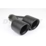 Different Trend Black Powder Coated Dual 3.50″ Double Wall Rolled Angle DT-24156BK