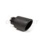 Different Trend Carbon Fiber 4″ X7″ Double Layered Rolled Edge With Black Powder Coated Inner Pipe DT-24168CBK