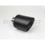Different Trend Carbon Fiber 4.5″ x 6.7″ Double Layered Rolled Edge With Polished Inner Pipe DT-25168D
