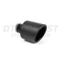 Different Trend Carbon Fiber 4.5″ X7″ Double Layered Rolled Edge With Black Powder Coated Inner Pipe DT-24168DBK