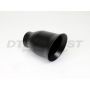Different Trend Black Powder Coated 4″ Resonated Angle Cut Bell Tip DT-25175BK