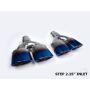 Different Trend Dual Oval-round Double-wall Angle Blue Flame; Passenger Side DT-24178RBF