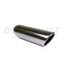 Different Trend Black Chrome Look, 3 1/2″ * 12″ Rolled Angle, I.d. 2 1/4″ DT-243512RBL