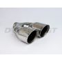 Different Trend Hi-Polished Tips Dual 3.50″ Double Wall Angle DT-25013BDL
