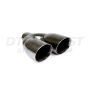 Different Trend Black Chrome Look, I.d. 2 1/2″ Dual 3.50″ Dbl. Wall DT-25013BDLBL