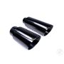 Different Trend Black Chrome Look 4″ * 12″ Angle Double-wall DT-30013CBL-12