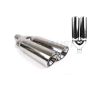 Different Trend Hi-Polished Tips Ss 4″ Dual Straight Double Wall Rolled Slant DT-25038DL