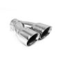 Different Trend Hi-Polished Tips Dual 3″ Double Wall Angle Parallel DT-25083