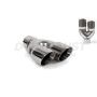 Different Trend Hi-Polished Tips 409 Ss Hogleg Dual Tip W/ Inlet “y” Stamp, Driver Side DT-30083YL