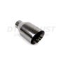 Different Trend Black Chrome Look 4.5″ Double-wall Angle Tip DT-30113DBL