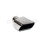 Different Trend Hi-Polished Tips Single Wall Square Rolled Slant Driver Side DT-25155L