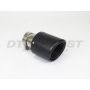 Different Trend 4″ x 6.5″ Clamp-on Double Layered Rolled Angle Carbon Fiber Tip With Polished Inner Tube DT-25169C