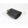 Different Trend 4.5″ x 6.5″ Clamp-on Double Layered Rolled Angle Carbon Fiber Tip With Polished Inner Tube DT-25169D