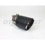 Different Trend 3.5″x6.5″ Carbon Fiber Clamp-on Double Layered Slant Cut With Polished Inner Pipe DT-25170B