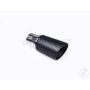 Different Trend Black Powder Coated 3.75″ Textured Rolled Angle Tip DT-25198BK