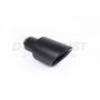 Different Trend 304 Ss, Black Powder Coated 4″ Double-wall Rolled Edge Angle Tip DT-25201BK