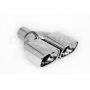 Different Trend Hi-Polished Tips 8.00” * 3.00” Parallel Dual Rectangle Resonate Rolled Angle DT-25218