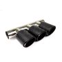 Different Trend Double Angle Cut Carbon Fiber Triple Exhaust Tip. Inner Tube Bl DT-25227