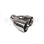 Different Trend Hi-Polished Tips 3.75″ Double Wall Sideways Dual Tip DT-25232DS