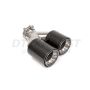 Different Trend Glossy Carbon Fiber With 304 Ss Inner Tube Straight Cut Reversible With 2.5″ Band-clamp (bolt Head 13mm/ 8mm, Screw Length 3″) DT-25319
