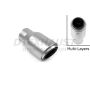 Different Trend Matte Grey Exhaust Tips Matte Gray 4″ Polished Exhaust Tips DT-25324CMG