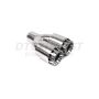 Different Trend Hi-Polished Tips Dual 4” Polished Exhaust Tip DT-25326