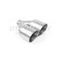 Different Trend Matte Grey Exhaust Tips Matte Grey Dual 4” Polished Exhaust Tips DT-25330CMG