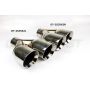 Different Trend Hi-Polished Tips Dual 3.50” Double Wall Staggered Slant, Passenger Side DT-253562R