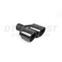 Different Trend Glossy Carbon Fiber With 304 Ss Black Powder Coated Double Layer Rolled Angle Tip, Tig-weld, Driver Side DT-25422L