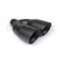 Different Trend Black Powder Coated Dual 4” Double Wall Parallel DT-25483BK