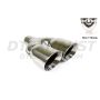 Different Trend Hi-Polished Tips Dual Parallel 4” Double Wall Angle Tip DT-30883