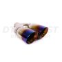 Different Trend Blue Flame 4” Dual Double Wall Angle Parallel DT-30883BF