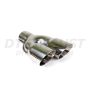 Different Trend Hi-Polished Tips Dual 4” Double Wall Staggered Angle Tip Driver Side DT-25883L