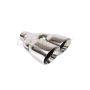Different Trend Hi-Polished Tips Dual 4” Double Wall Staggered Angle Tip Passenger Side DT-25883R