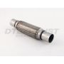 Different Trend Stainless Steel Flexible Pipe 8″ Double Braided Flexible Pipe With Nipple, I.d. 1.75″ DTF-1708N
