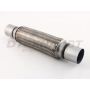 Different Trend Stainless Steel Flexible Pipe 10″ Double Braided Flexible Pipe With Nipple, I.d. 2″ DTF-2010N